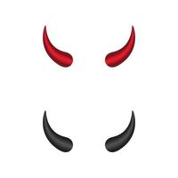 Devil horn Vector icon design