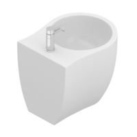 Isometric bathroom items 3D isolated render png