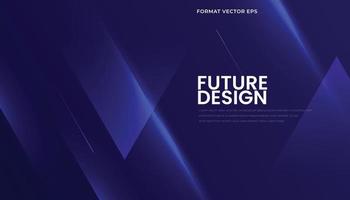 Abstract Blue Futuristic Background with Geometric Overlay Triangle Shapes. Dynamic Background for Sport, Technology, Movement, Speed concept. Vector illustration