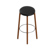 Isometric Chair 3D isolated rendering png