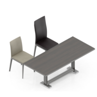 isometrische tafel reeks 3d geven png