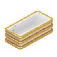 isometrico bagno elementi 3d isolato rendere png