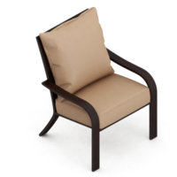 chaise isométrique rendu isolé 3d png