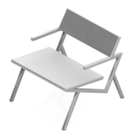 chaise isométrique rendu isolé 3d png