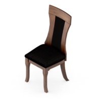 chaise isométrique rendu isolé 3d png