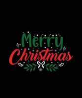 Happy Merry Christmas T-shirt Design SVG vector
