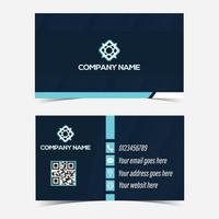 Simple business card design vector