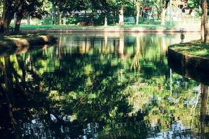 lago de reflexión en pak público foto