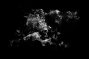 Textured Smoke,Abstract black,isolated on black background photo