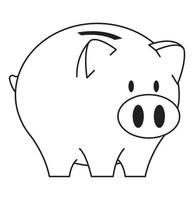 piggy savings money vector