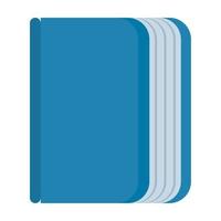 libro de texto azul vector