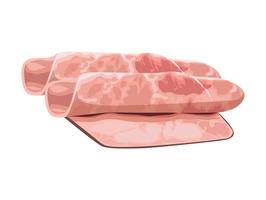 pork ham butchery product vector