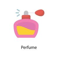 ilustración de diseño de icono plano de vector de perfume. símbolo de amor en el archivo eps 10 de fondo blanco