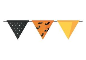 halloween celebration garlands vector