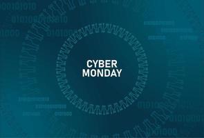 cyber monday circuit electric vector