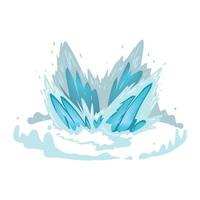 water splashing natural resource vector