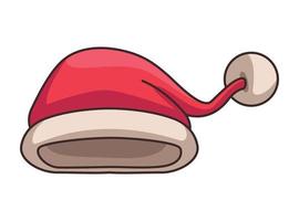 merry christmas santa hat vector