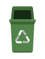 green waste bin ecology vector