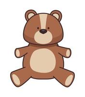 bear teddy toy vector