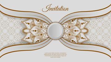 invitation background, with mandala ornaments and decorative patterns