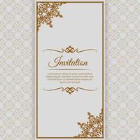 invitation background, with mandala ornaments and decorative patterns vector