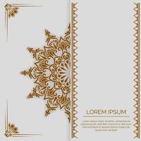 luxury mandala background, elegant ornament vector design