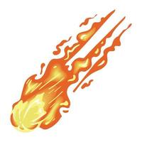 fire flame falling vector