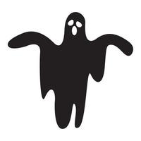 halloween ghost silhouette vector