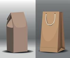 eco take away bags vector