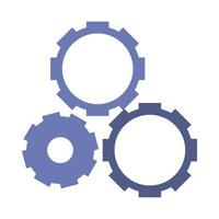 gears settings machine vector