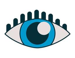 eye human retro style vector