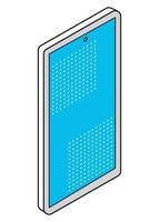 smartphone device tech isometric vector