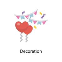 Decoration  Vector Flat Icon Design illustration. Love Symbol on White background EPS 10 File