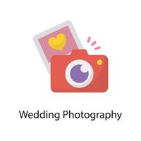 Wedding Photography Vector Flat Icon Design illustration. Love Symbol on White background EPS 10 File