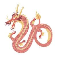 pink asian dragon beast vector