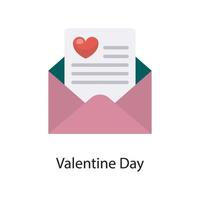 Valentine Day  Vector Flat Icon Design illustration. Love Symbol on White background EPS 10 File