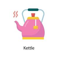 Kettle  Vector Flat Icon Design illustration. Love Symbol on White background EPS 10 File