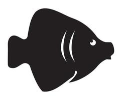 fish sealife silhouette vector
