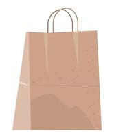 shopping bag eco packing vector