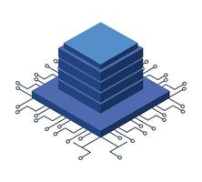 server in circuit electric vector