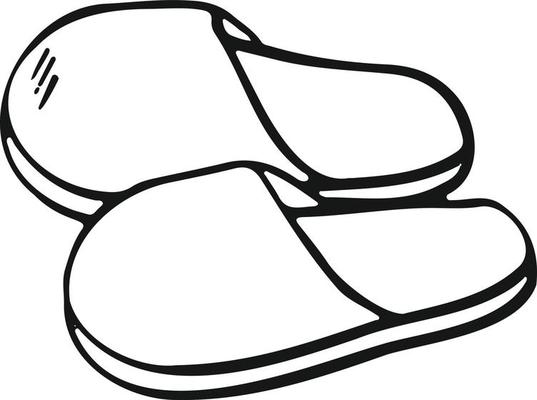 Set slippers vector image on VectorStock | Slippers, Vector images, Drawing  tips