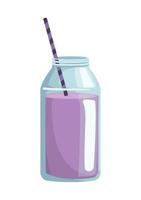 refresh purple drink pot vector