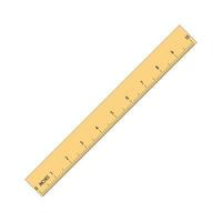 Measuring length  with ruler.measurement in inches.ruler vector