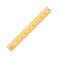 Measuring length  with ruler.measurement in inches.ruler vector