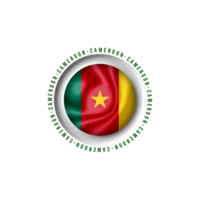 Flag cameroon in Football World championship png