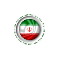 Flag Iran in Football World championship png