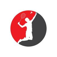 Badminton game icon vector