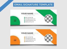 Professional Creative E Signature Design Template vector