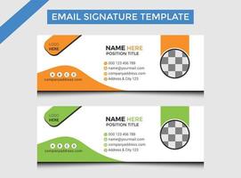 Professional Creative E Signature Design Template vector