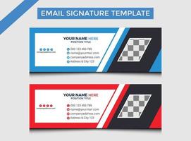 Minimalist Professional E-Signature Templates Design vector